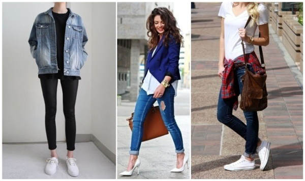 Zapatos blancos con que ropa combina clearance
